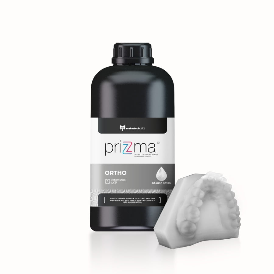 #MAKERTCH #RESINA #ORTHO #PRIZMA #LCD #3D #BRANCOGESSO #5KG #1KG