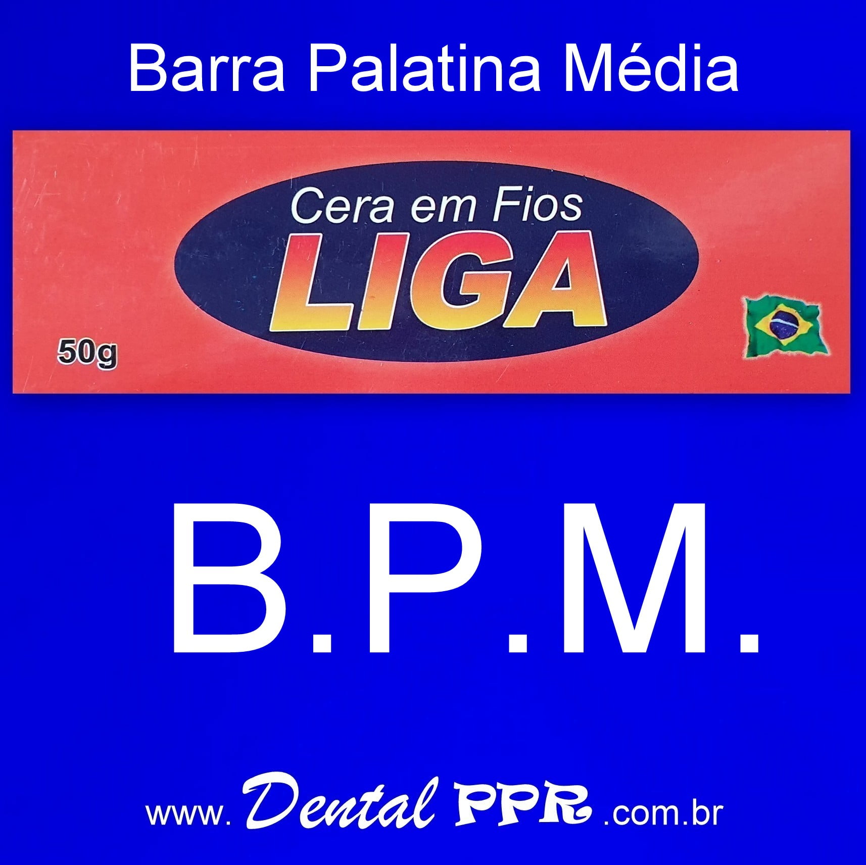 CERA BARRA PALATINA MÉDIA - LIGA AZUL - 50 GR. - CERAFIX BPM