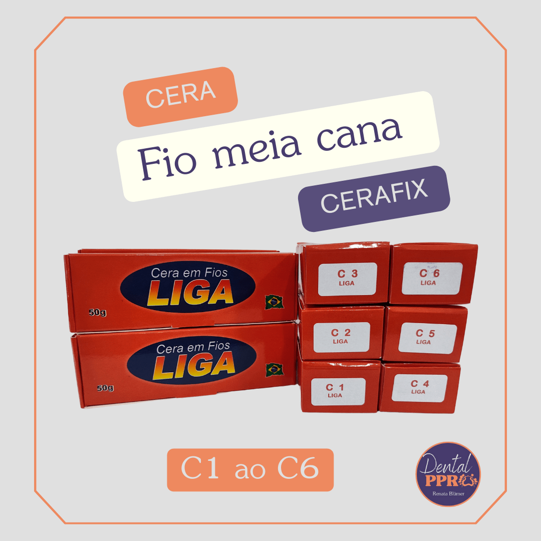 CERA EM FIO MEIA CANA CERAFIX  - 50GR. - C1  a  C6 