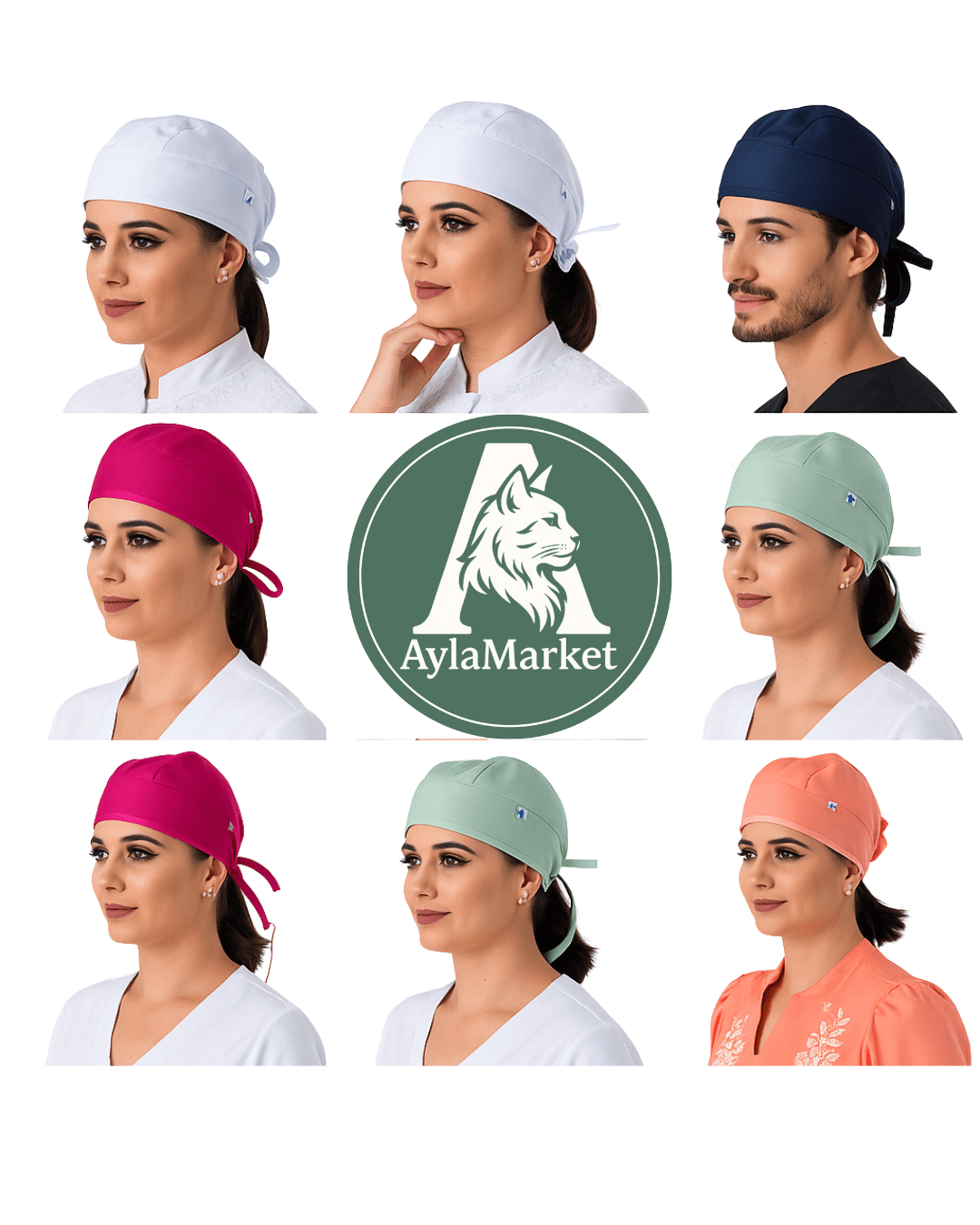 Touca de amarrar confeccionada em gabardine premium, com caimento estruturado, conforto diário e alta durabilidade. Ideal para profissionais que utilizam jalecos e scrubs.