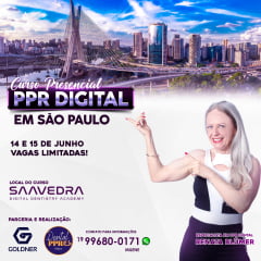 CURSO PPR DIGITAL EXOCAD SÃO PAULO - 14 e 15 de  Junho