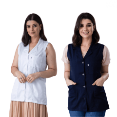 jaleco feminino  cavado padrão garbadine (cod. 484)