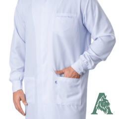 jaleco masculino manga longa gola padre com botões do punho (cod. 633)