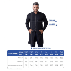 JALECO MASCULINO GARBO (COD 690) 