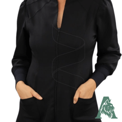 JALECO FEMININO GOLA PADRE COM MANGA PRINCESA (COD 203) 