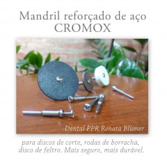 MANDRIL DE AÇO REFORÇADO PARA DISCO 1 UN - CROMOX 