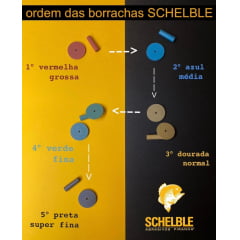 SCHELBLE - BORRACHA DE RODA E PONTA  - CX. 100 un.