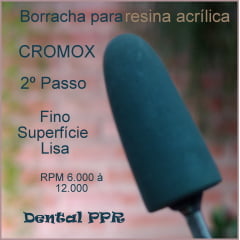 PONTAS DE BORRACHA PARA RESINA ACRÍLICA - CROMOX 